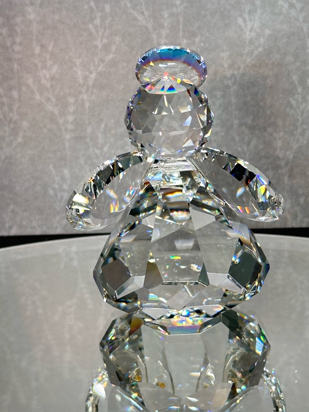 Russ Clear Crystal Angel Figurine with Halo